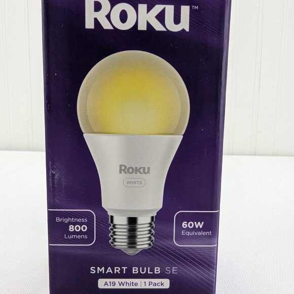 Roku Smart Bulb SE A19 White 60W Equivalent Brightness 800 Lumens Lot of 5 New - Picture 2 of 6